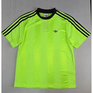 Adidas Originals Kids Neon Green Trefoil Soccer Jersey T-Shirt Size Small NWT
